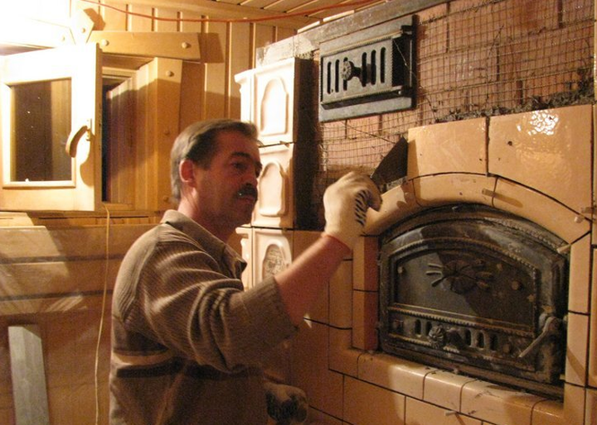 Облицовка печи плиткой в Клинцах в октябре
